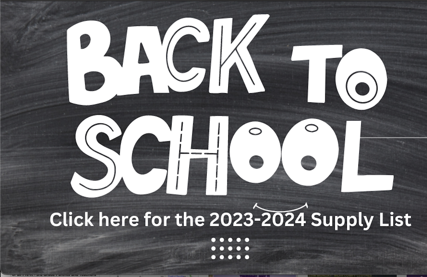 Supply List 2023-2024 School Year