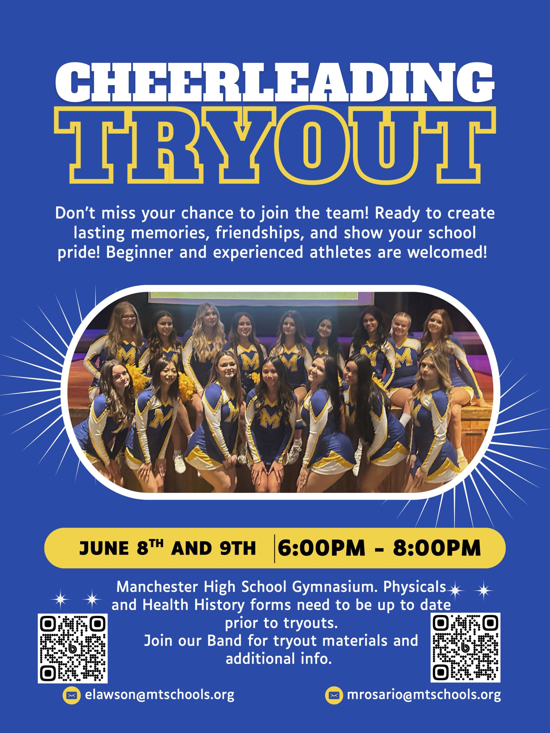 High School Cheer Tryouts