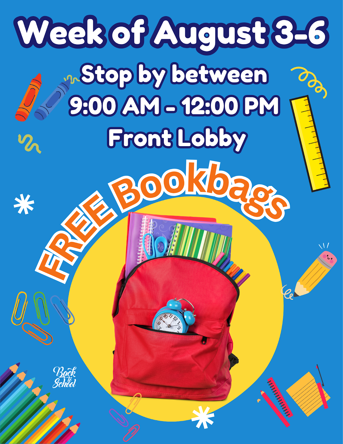 FREE Bookbag